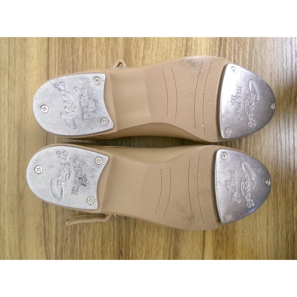 Pre-Owned Dance Tap Shoes Capezio Kids 4M Mary Jane Leather Buckle